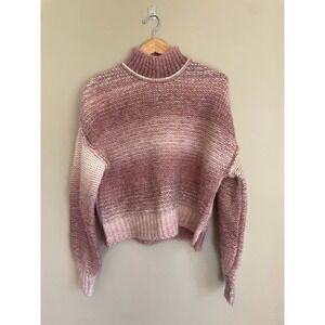 Rachel Zoe Women's Crew Neck Size M Wool Blend Striped Multi-Color Sweater L/S